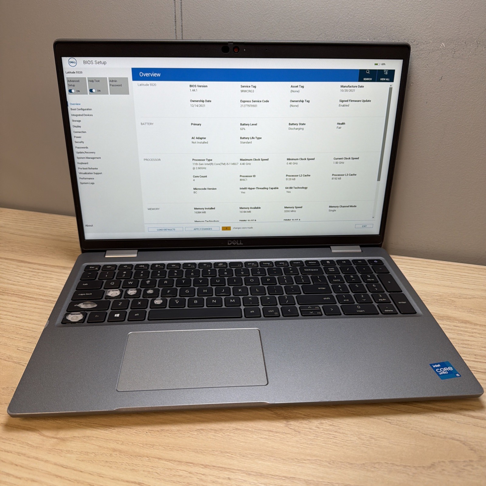 Dell Latitude 5520 i5-1145G7 16GB 512GB SSD 15″ FHD Win11 Fair