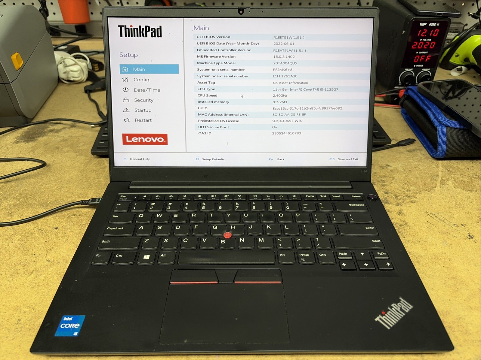 Lenovo ThinkPad E14 Gen 2 14″ FHD i5-1135G7 16GB RAM No OS/SSD