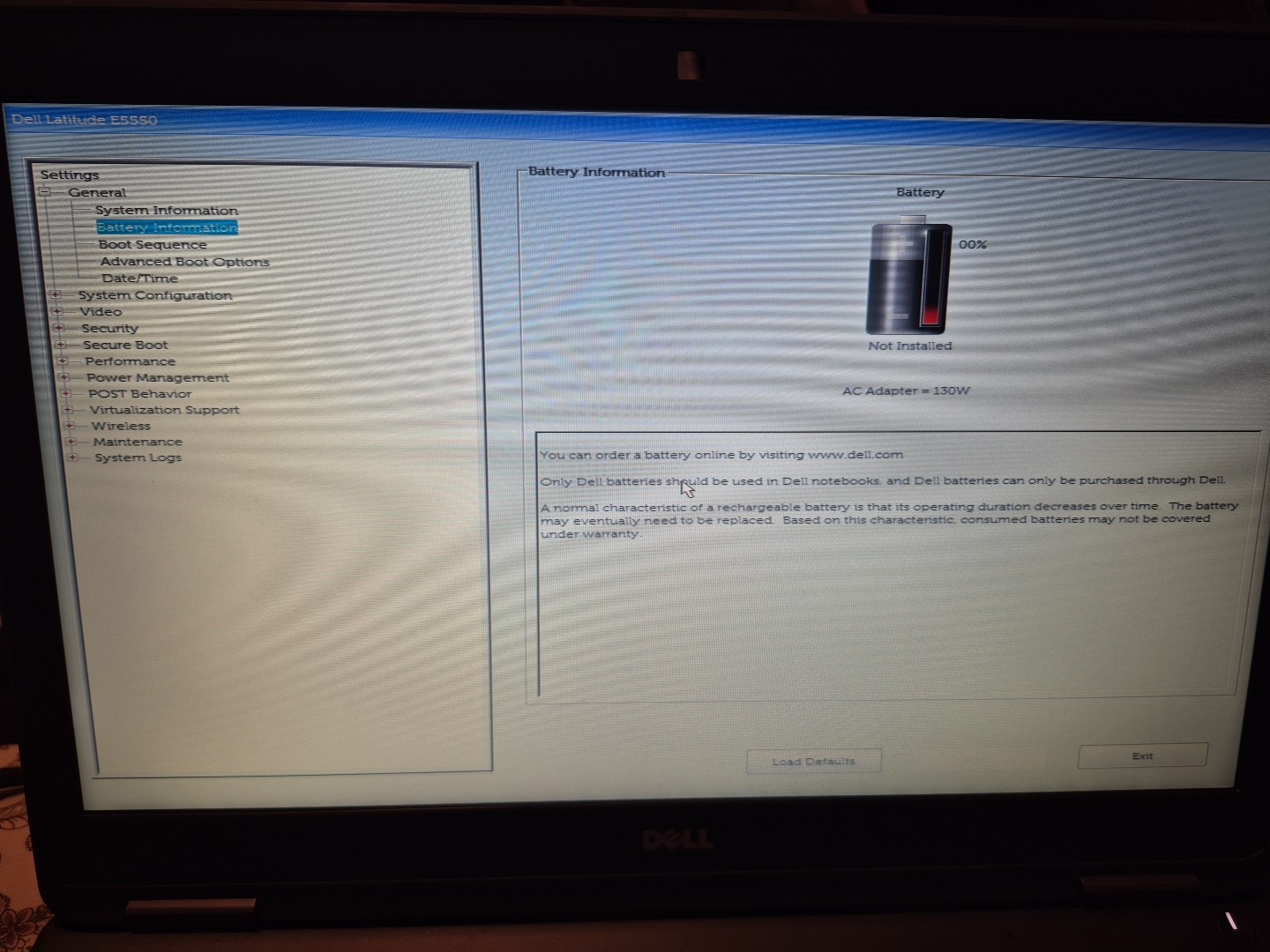 Dell Latitude E5550 15.6″ i5-5200u@2.20GHz 4GB RAM 500 GB HDD NO OS