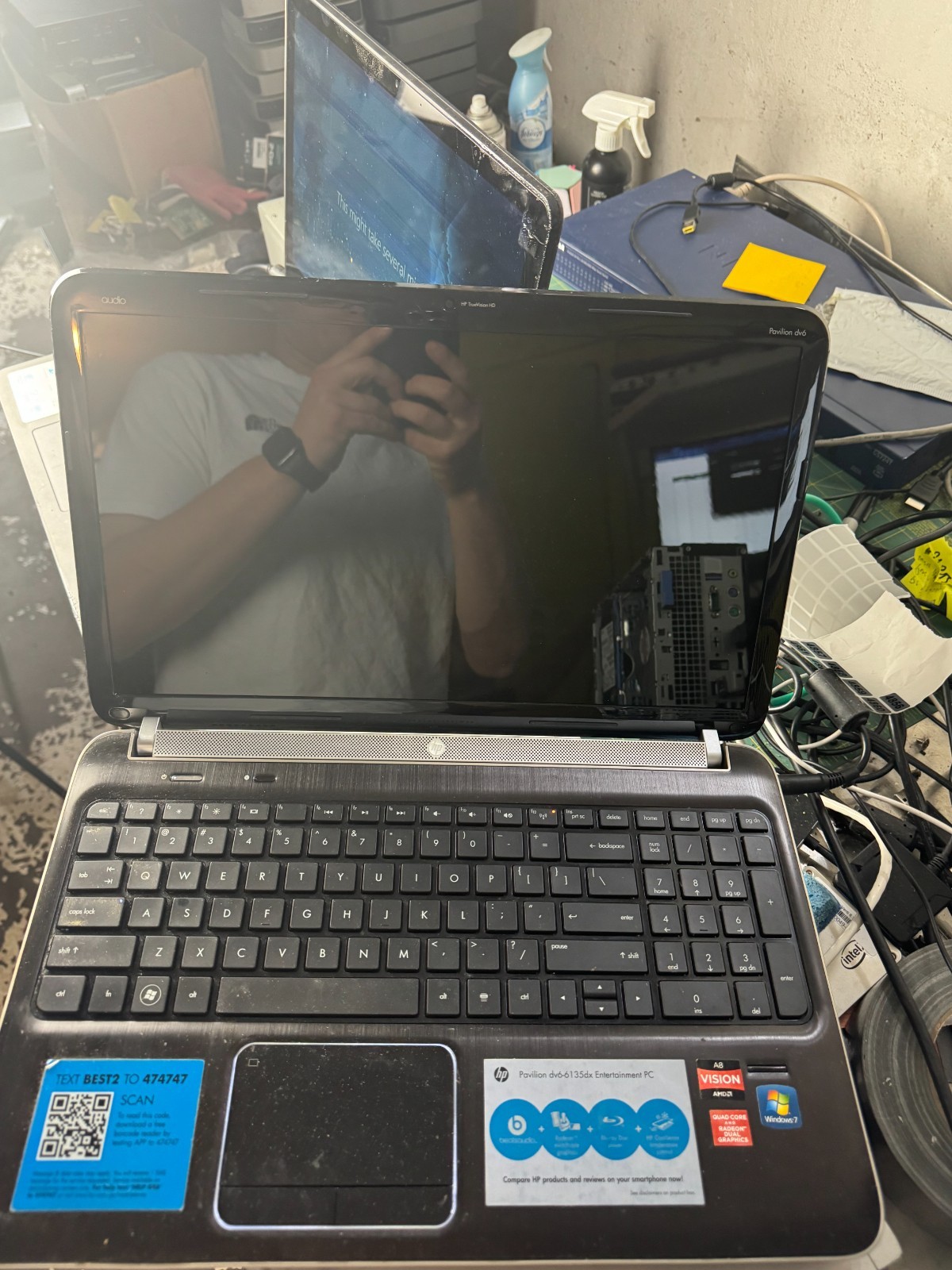 HP Pavilion DV6 AMD Vision A8 Laptop for Parts./Repair #4856