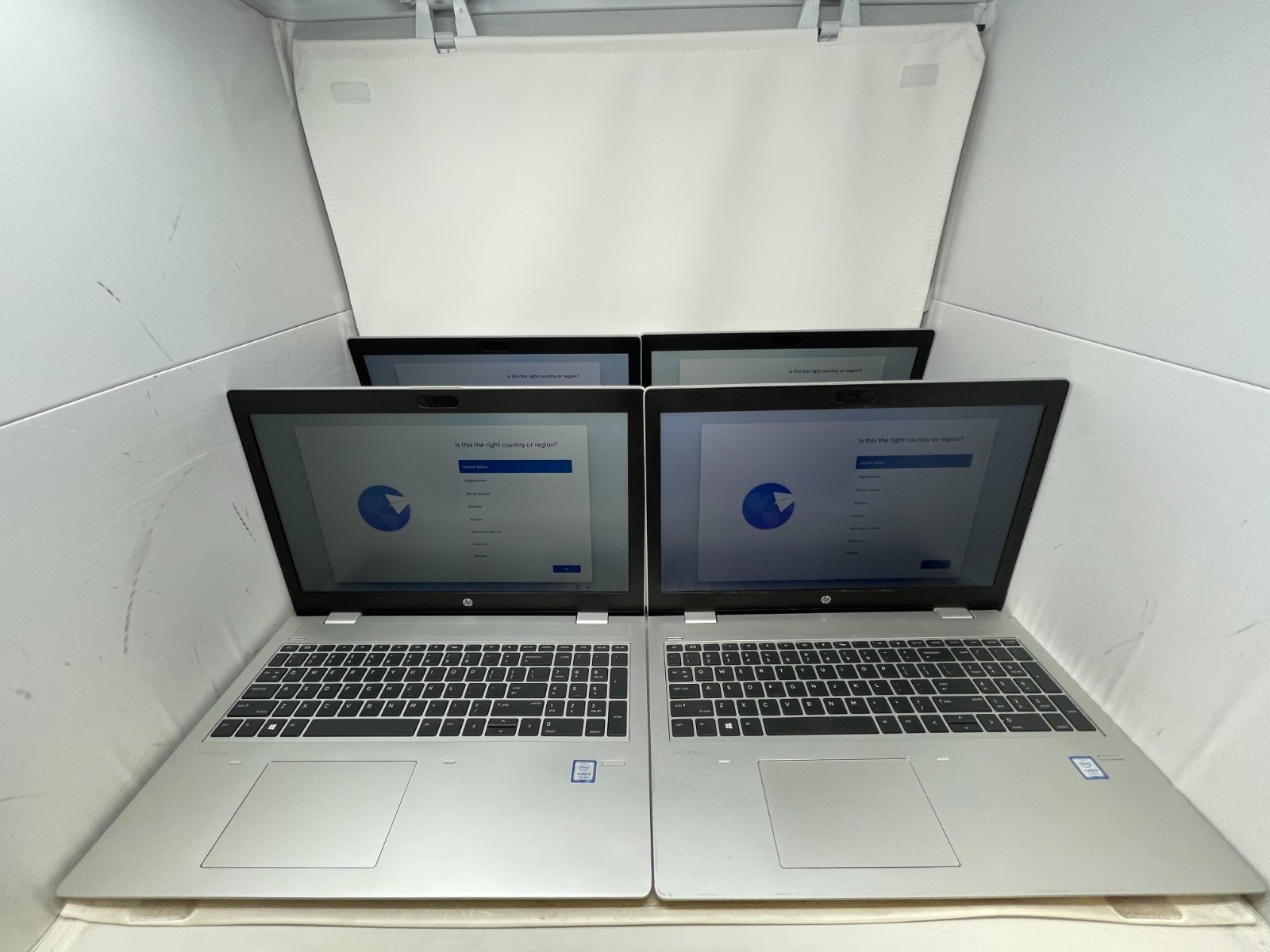 Lot – 4 HP ProBook 650 G4 15.6″ i5-7200U @2.50GHz | 256GB SSD 8GB RAM Win 11 Pro