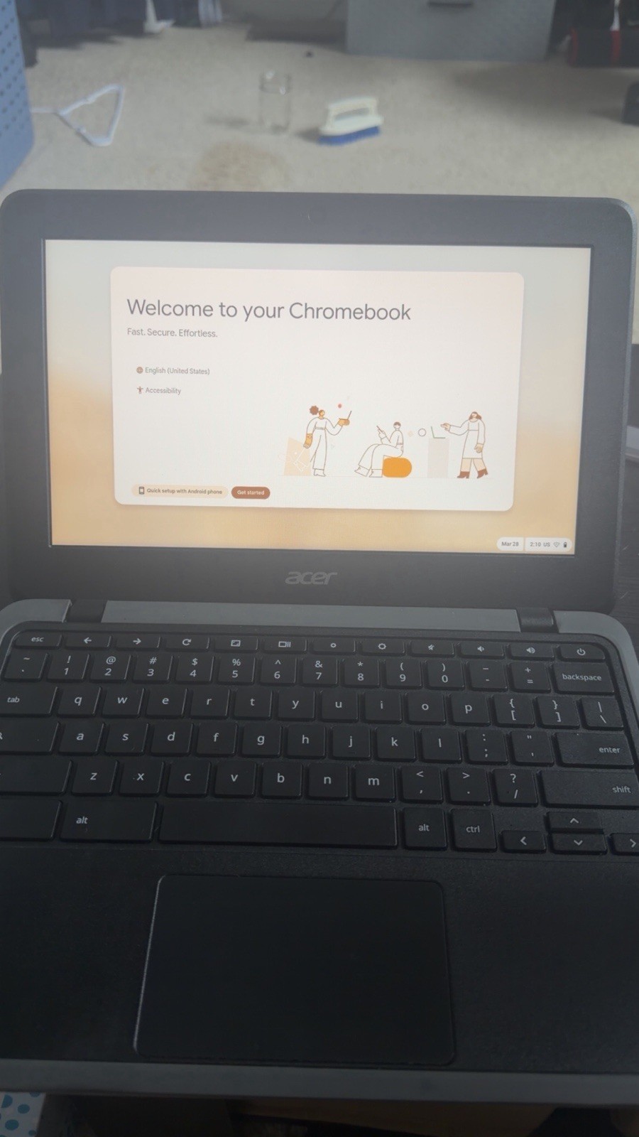 Acer Chromebook C733 11.6″ Intel Celeron 4GB RAM 32GB eMMC Black Wi-Fi Webcam