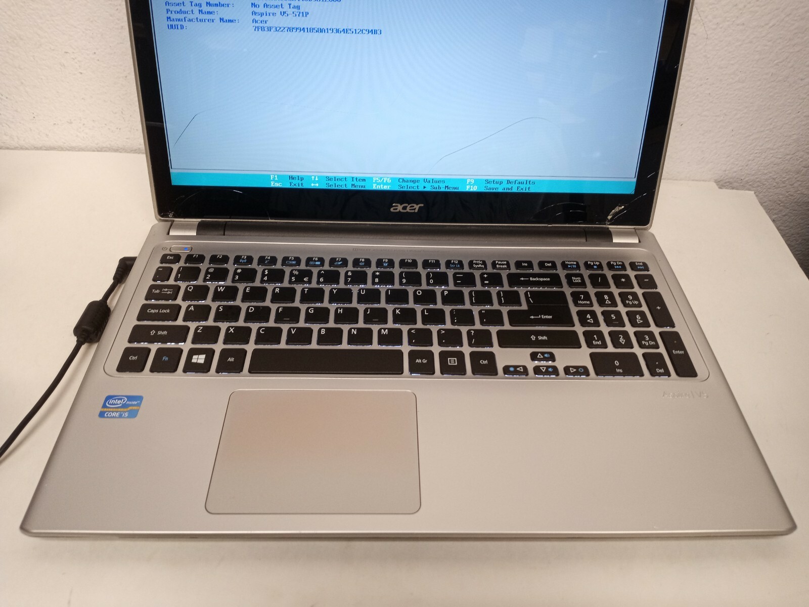 Acer Aspire V5-571P Intel Core i5-3317U 1.7GHz 2GB Ram DVD, NO HARD *FOR PART