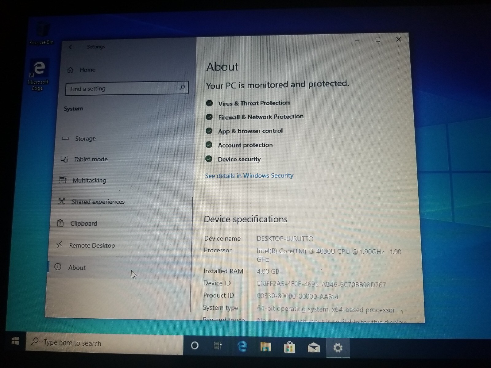 Dell Inspiron 15 3000, N3542, i3-4030 4 GB RAM, 500 HD. for part
