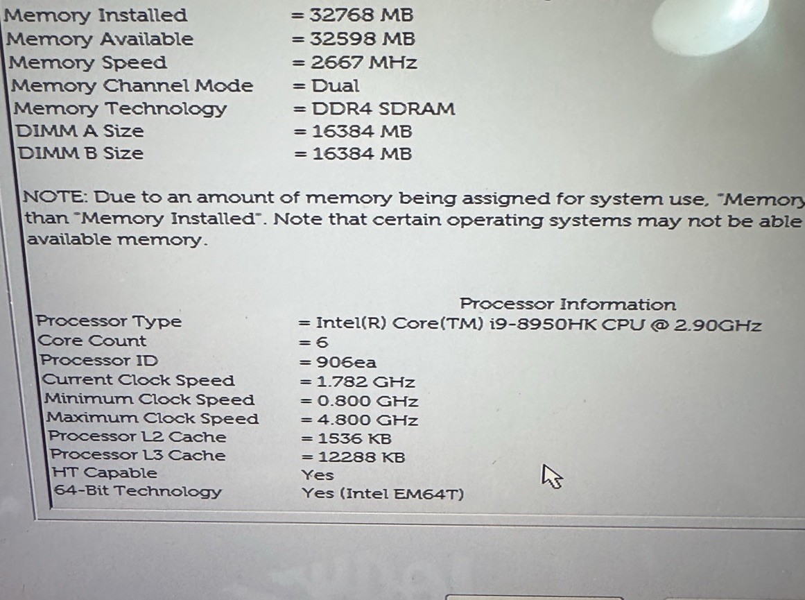 DELL XPS 15 9570 Laptop 4K TOUCHSCREEN i9-8950HK 32GB RAM NO HD ! Please Read!