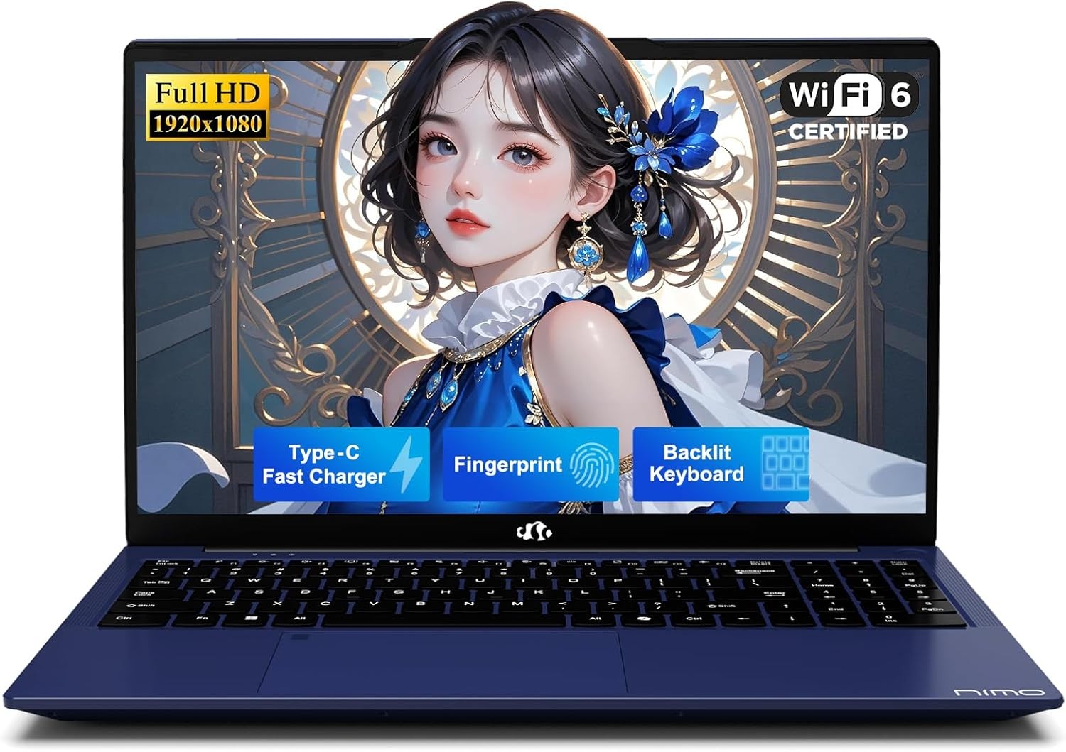NIMO 15.6″ IPS FHD Student Laptop Intel Twin Lake N150 16GB RAM 512GB SSD