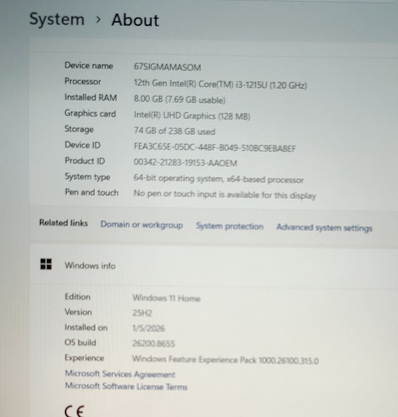 Dell Inspiron 15 3520 Laptop 15.6″ FHD Intel i3-1215U 256GB SSD 8GB RAM Win 11