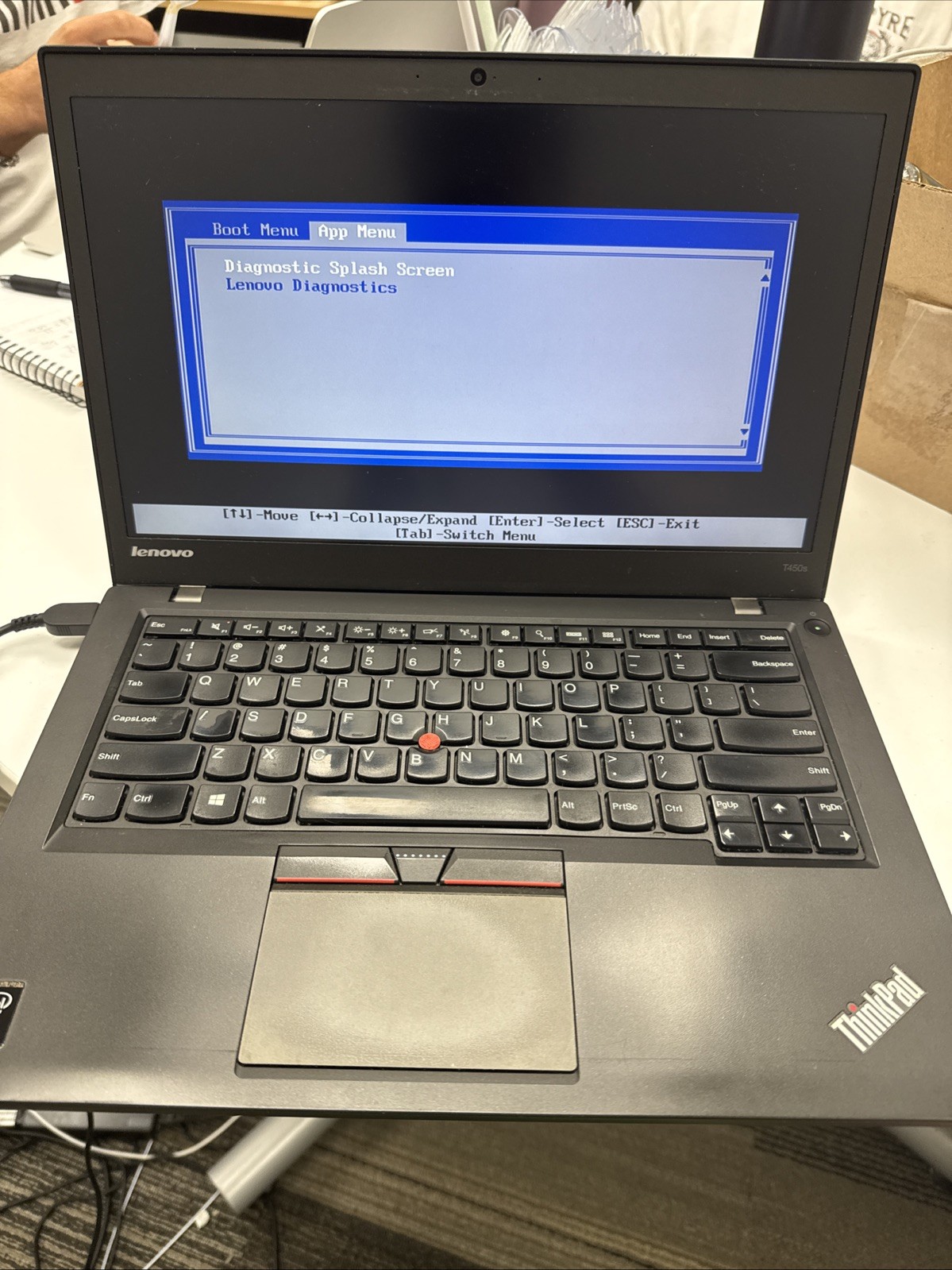lenovo thinkpad t450s i7 (boots to bios) No SSD