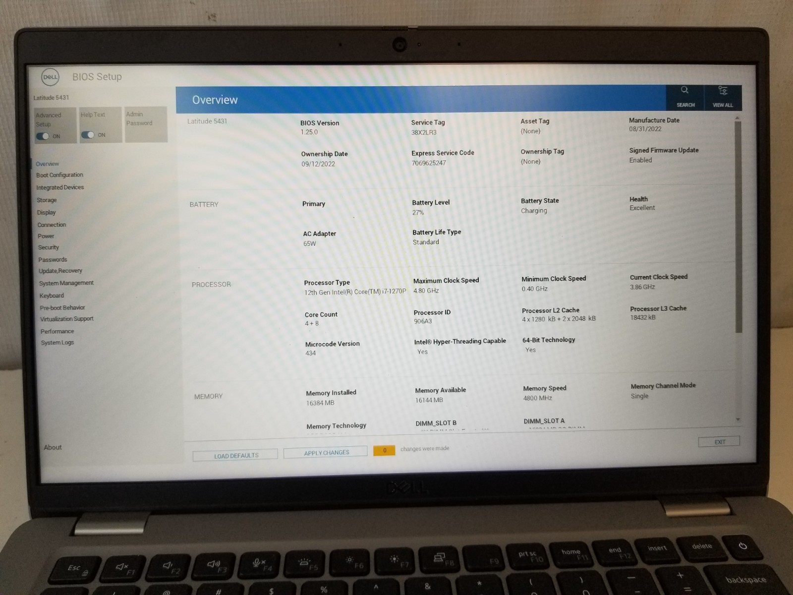 Dell Latitude 5431 14″ Intel i7-1270P 16GB DDR5 NO HDD NO OS/ FREE DELIVERY