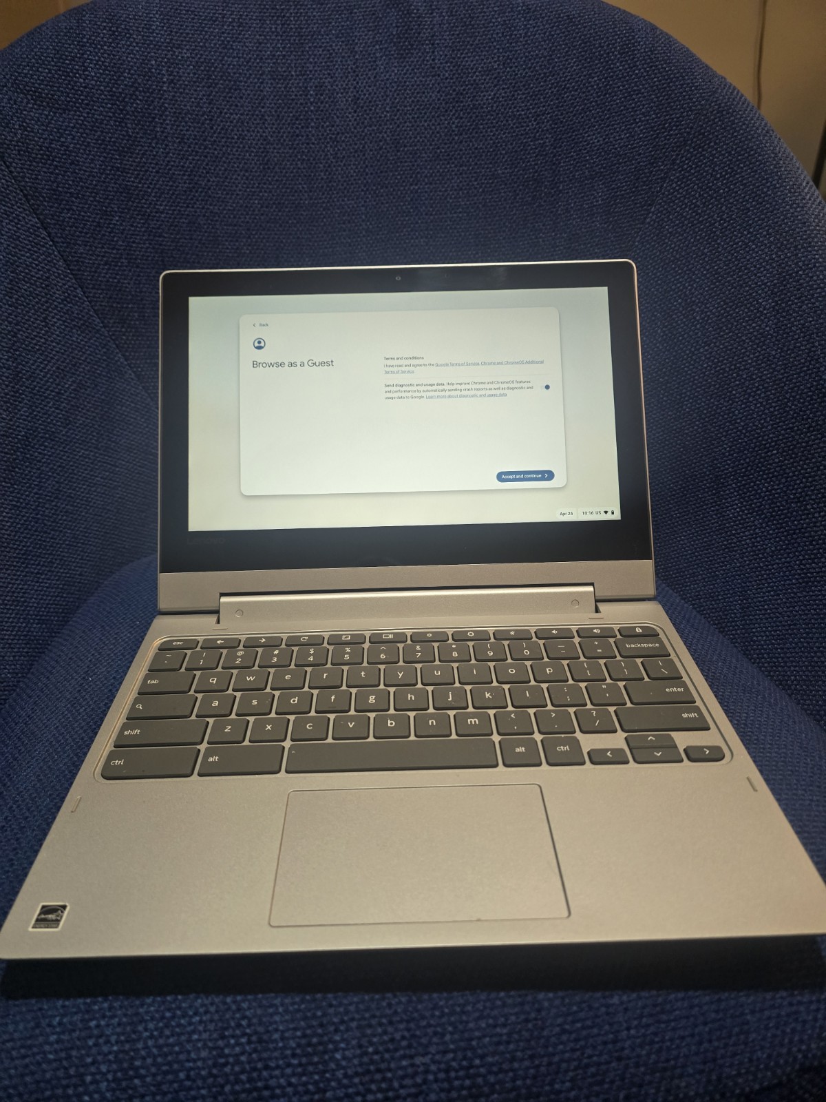 Lenovo Ideapad Flex 3 Chromebook. 2 in 1 laptop/tablet. model# 11m735