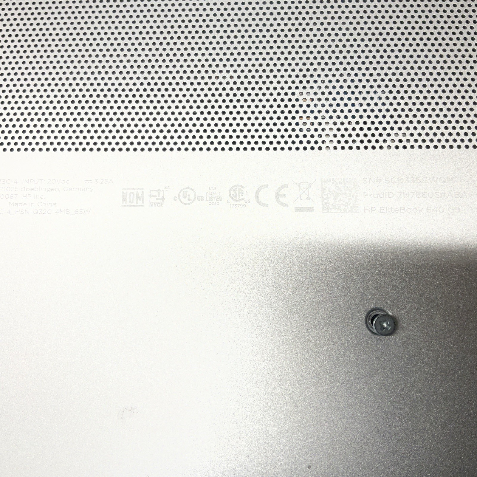 HP EliteBook 640 G9 / i5 12th Gen / BIOS Unlocked / No SSD / M10