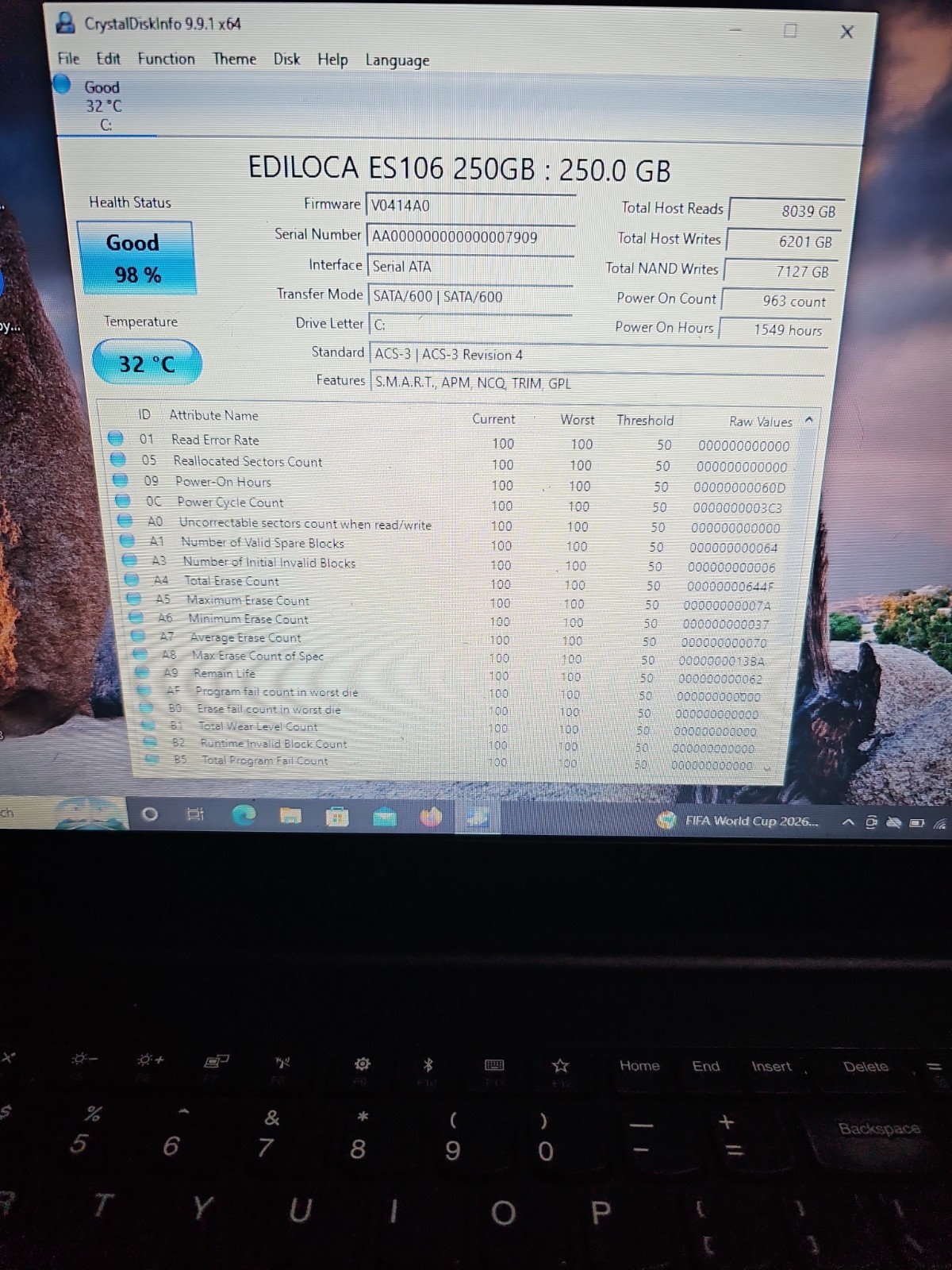 Lenovo ThinkPad E580Core i5@2.50GHz16GB RAM256 GB SSD HDD WIN 11….