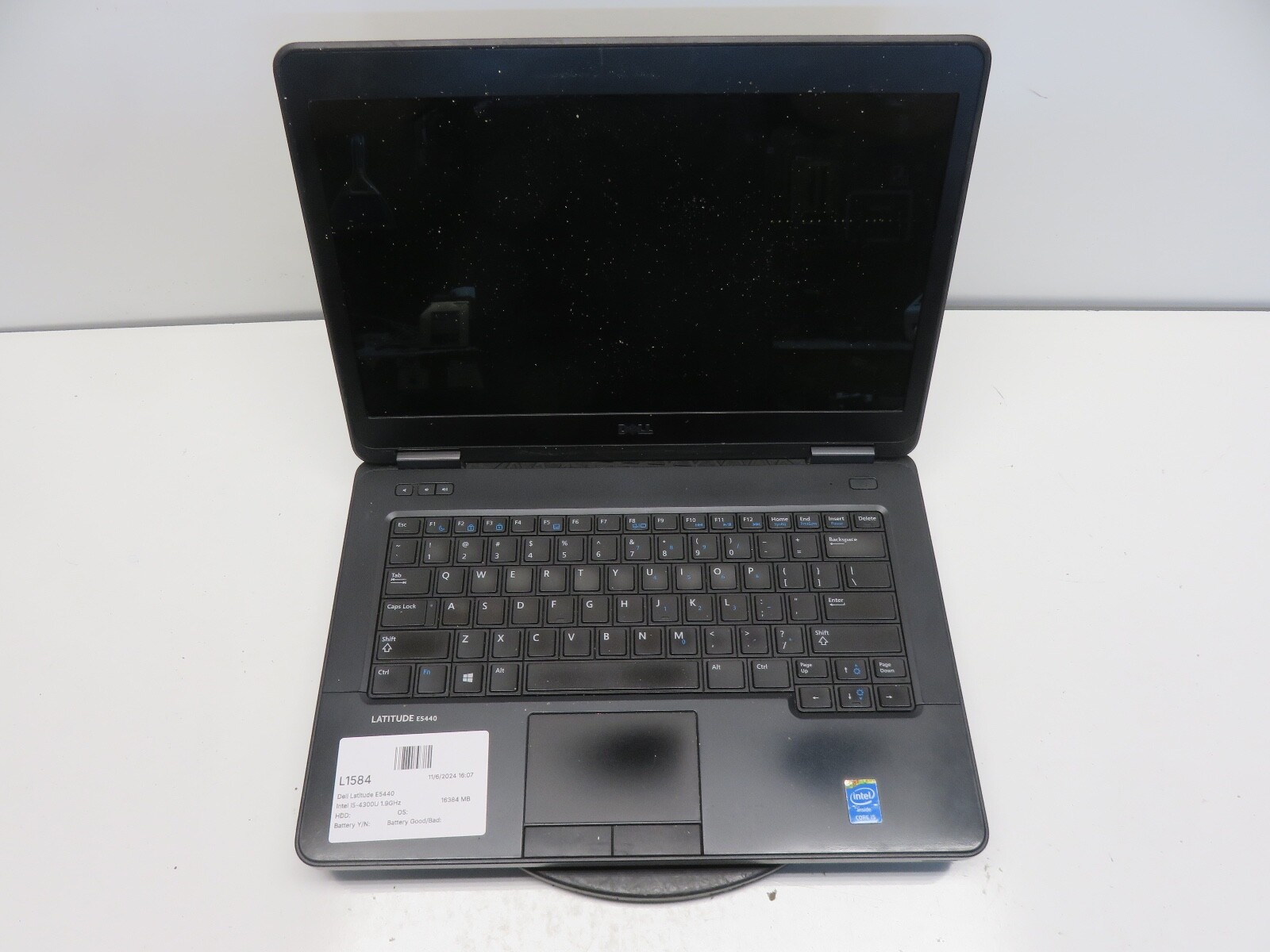 Dell Latitude E5440 Intel i5-4300U 1.9GHz 16384 MB NO HDD No Batt