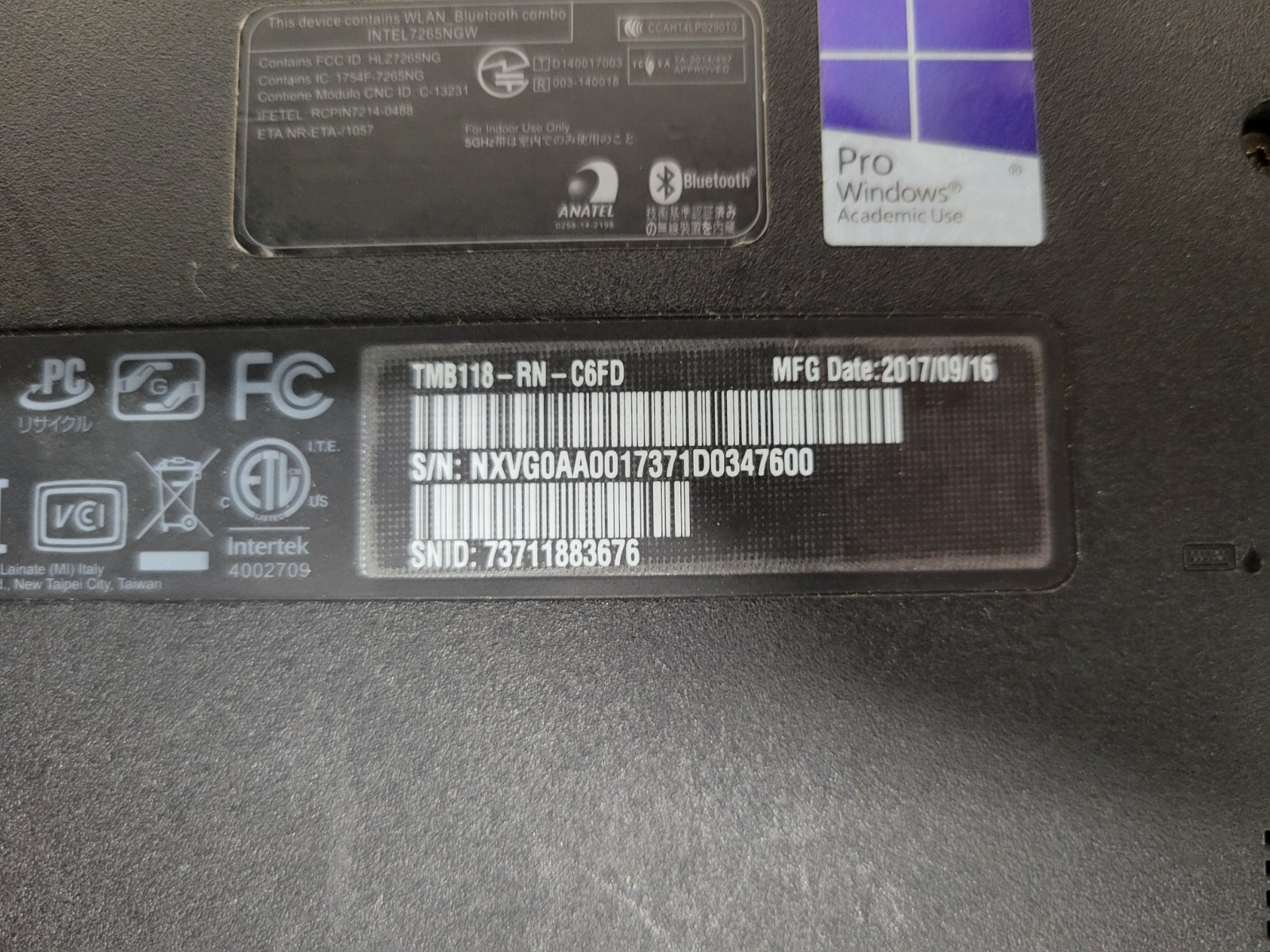 3x Acer Travelmate Spin TMB118-RN-C6FD 4GB RAM 64GB SSD *AS IS/READ* | C630