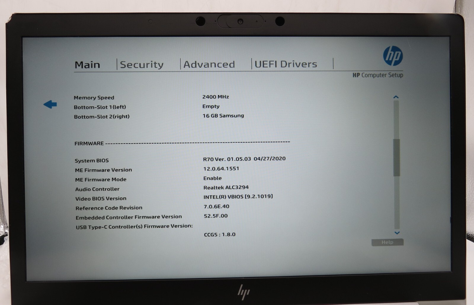 HP EliteBook 850 G6-15.6″-i5-8265U@1.60GHz-16GB RAM-256GB M.2 NVME-NO OS *READ*