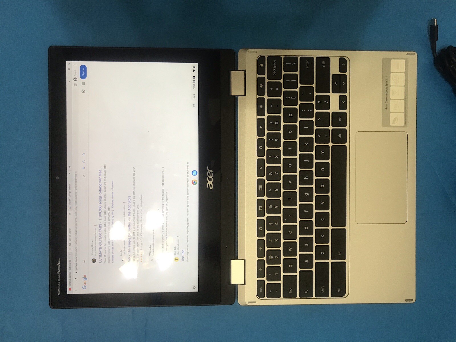Very good acer chromebook spin 311 CP311-3H-k23x, convertible, 11.6″ touchscreen