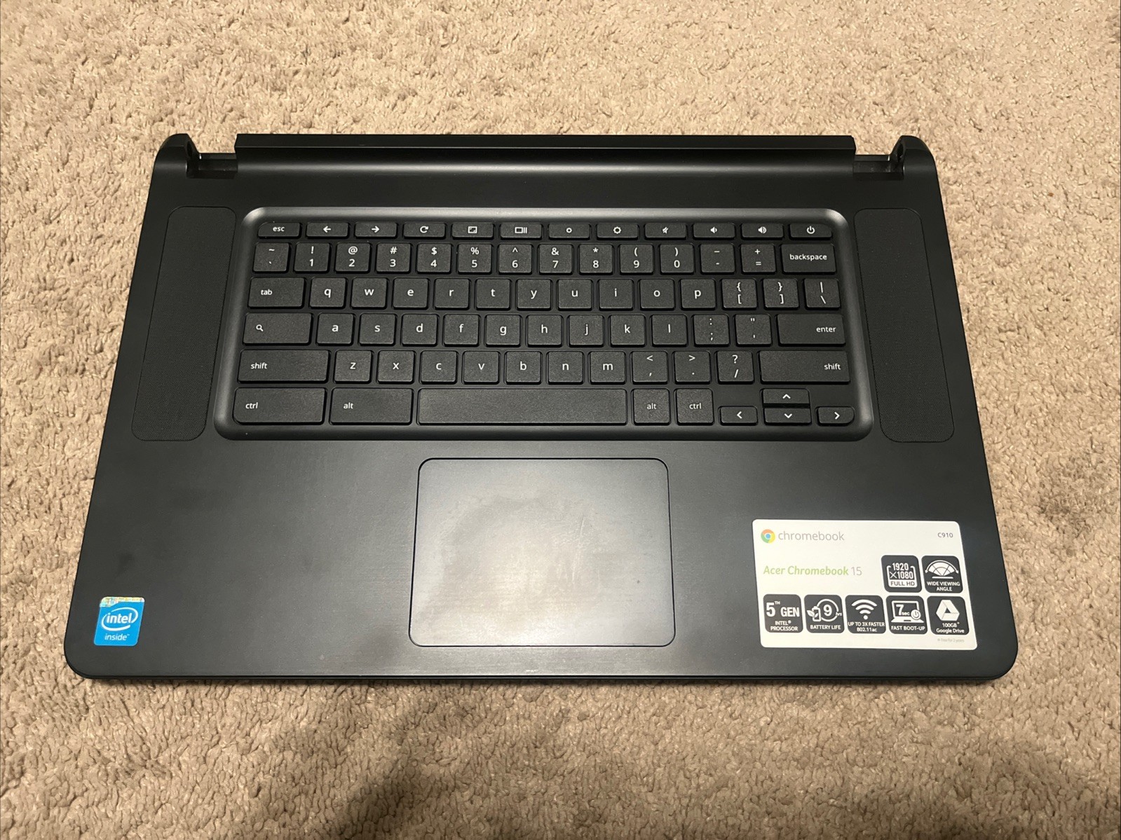 Acer Chromebook C910 C910-C37P CB5-571 Motherboard Intel Celeron 3205U 4GB @2L13