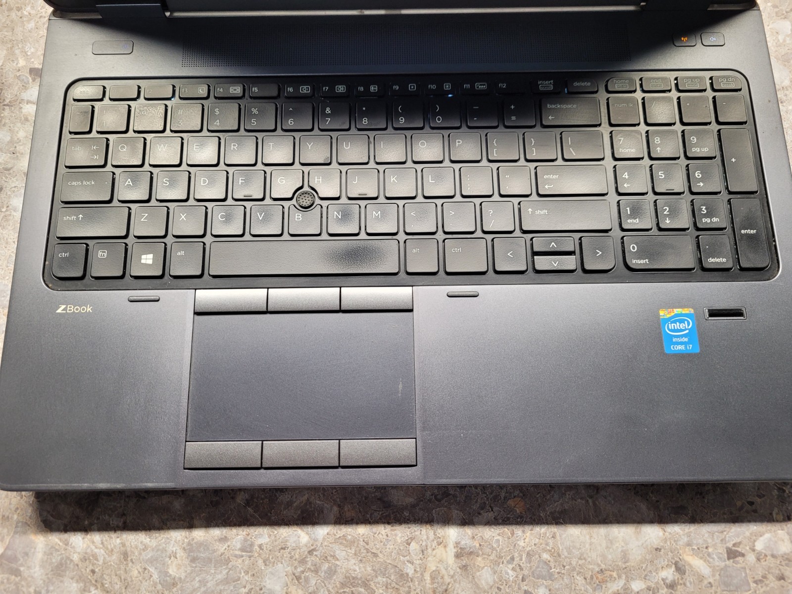 HP ZBook 15 i7-4700MQ 2.40GHZ 12GB Ram Laptop [NO OS] READ- bios locked