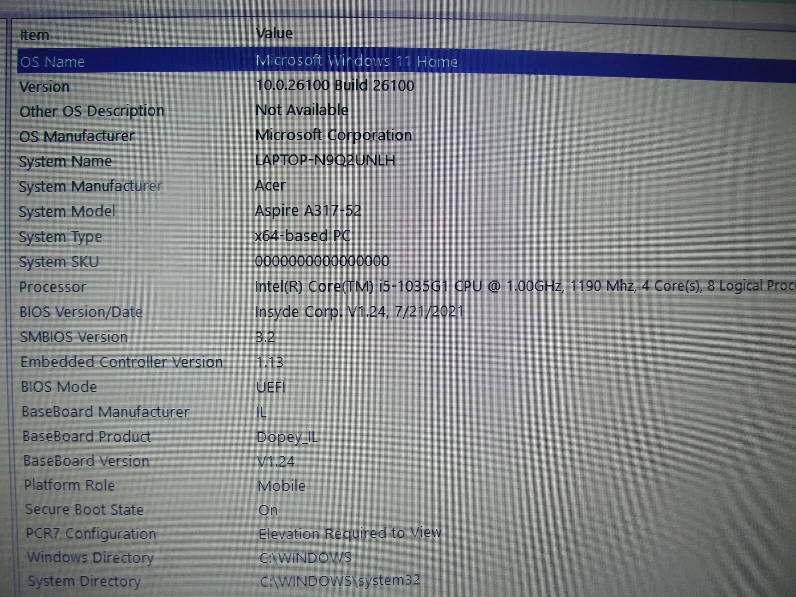 Acer Aspire 3 A317-52-569E 17.3” HD Intel Core i5-1035G1 1GHz 8GB 1TB HDD+Charge