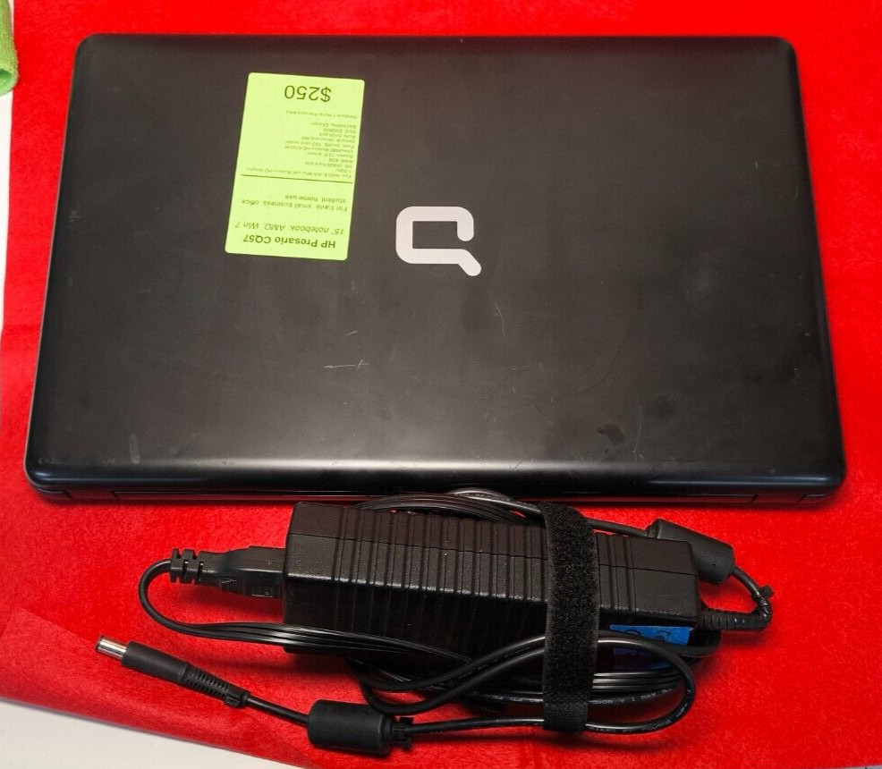 Compaq Presario CQ57 HP AMD E-300 15″ Works Great Clean Vintage Collectible