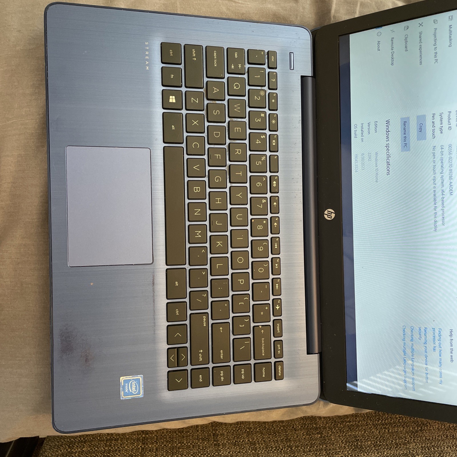 HP Stream 14″ Laptop Intel Celeron N4020 4GB RAM 64-bit Fresh Windows 10 Home