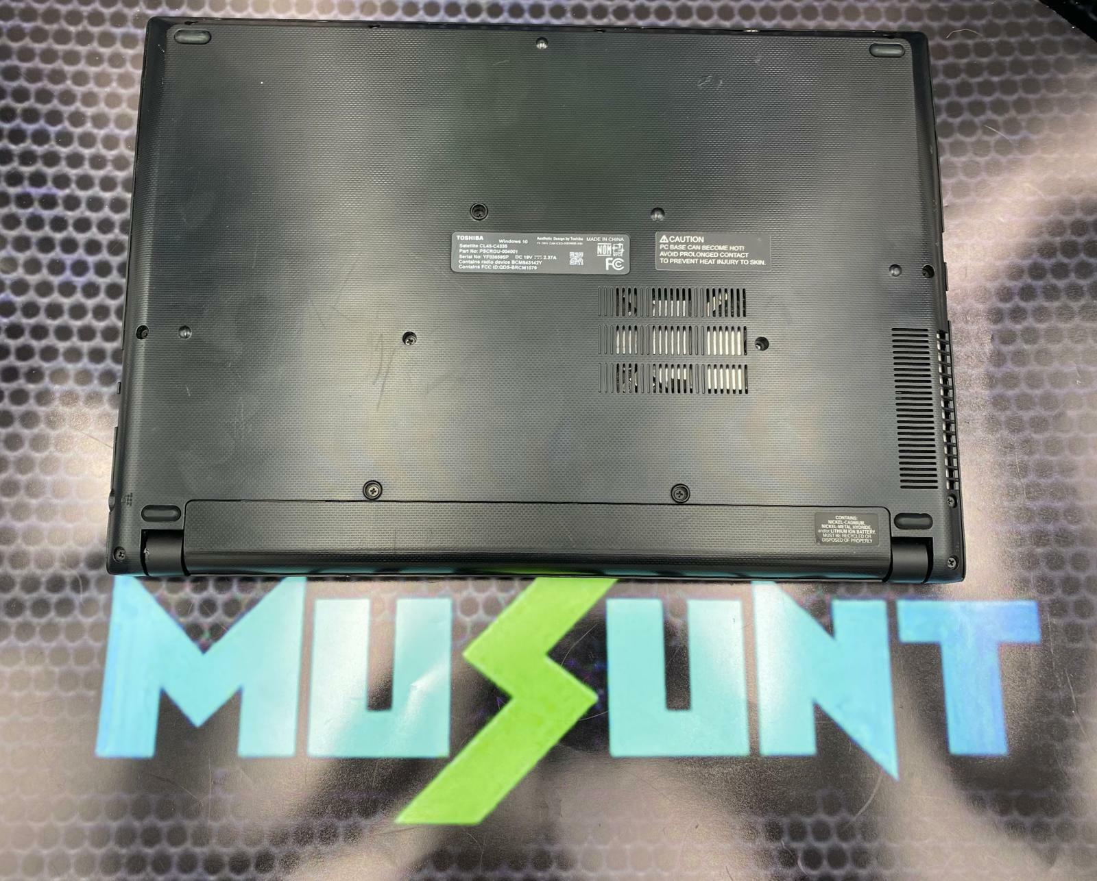 Toshiba Satelite CL45, 2 GB RAM, 64 GB SSD, read description
