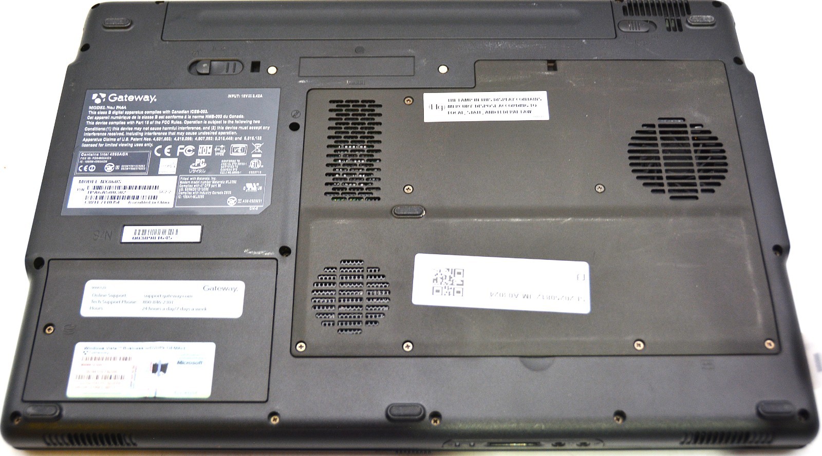 Gateway NX860S Pentium-T2060 NO OS/NO STORAGE/NO AC *PARTS/REPAIR/READ*