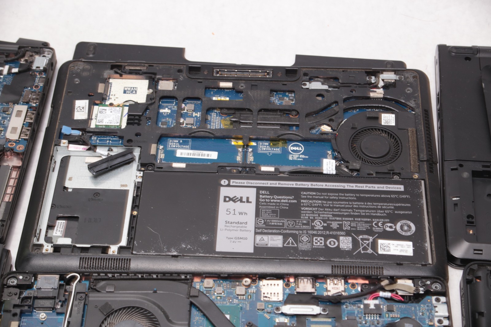 Lot 6x Dell Laptop No RAM/SSD 7480 5491 3470 E5450 E5440 P60G PARTS REPAIR