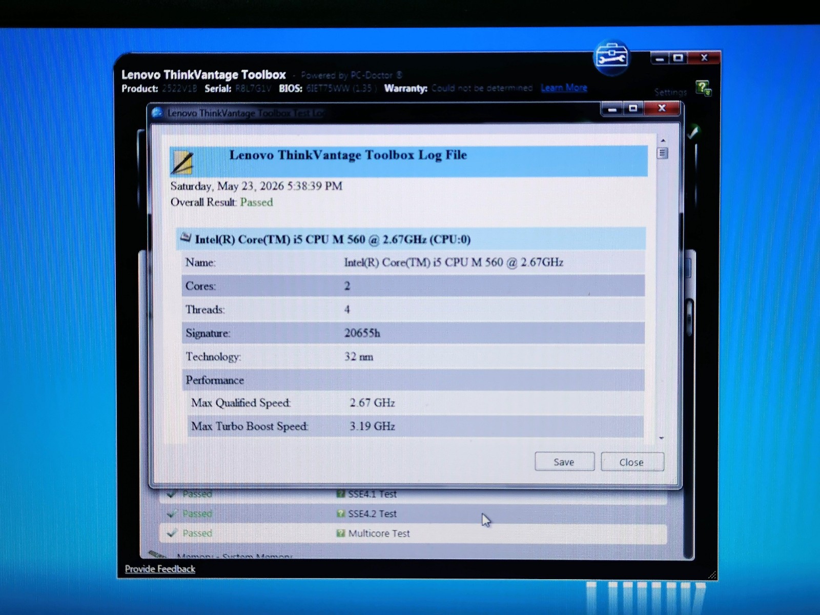 Lenovo ThinkPad T410 14″ Laptop, i5-M560/6GB RAM/250GB HDD/Windows 7 Pro