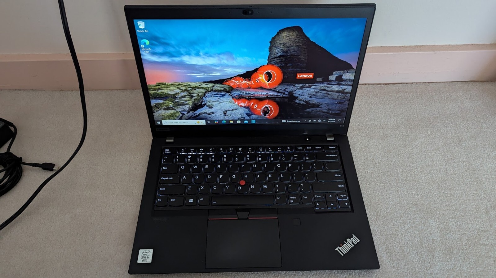 Lenovo T14 G1 i7-10610U 48GB RAM/500 GB SSD – Win 10 Pro TOUCHSCREEN