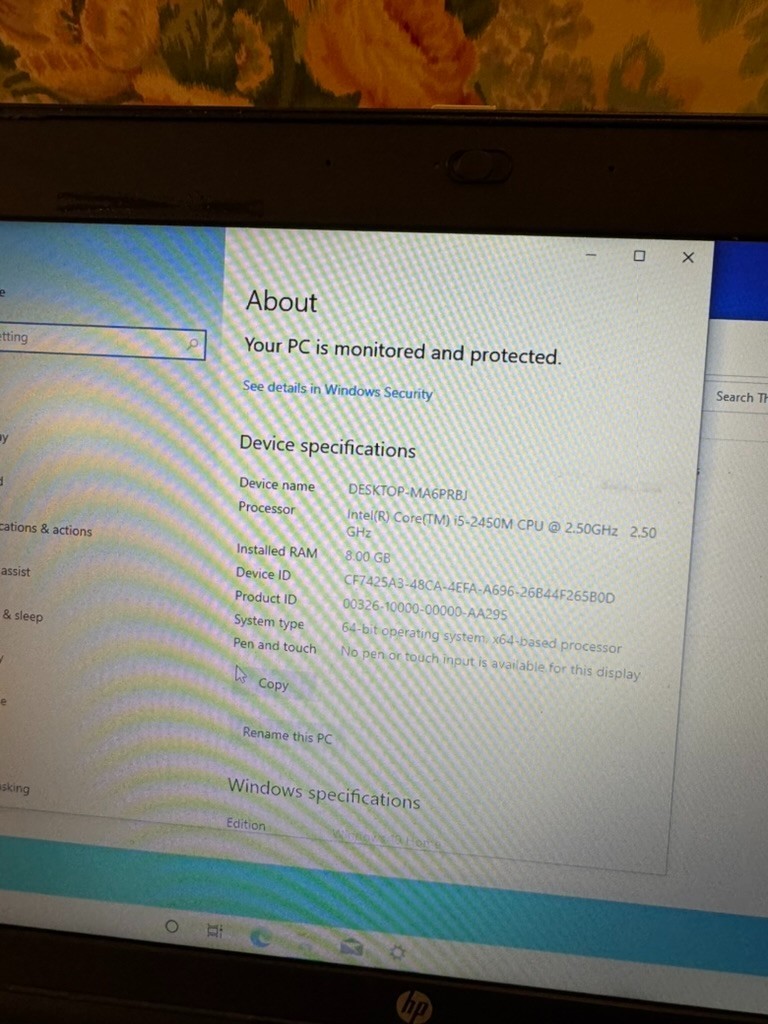 HP ProBook 6560b – i5-2450M / 4GB RAM / 180GB SSD / Windows 10