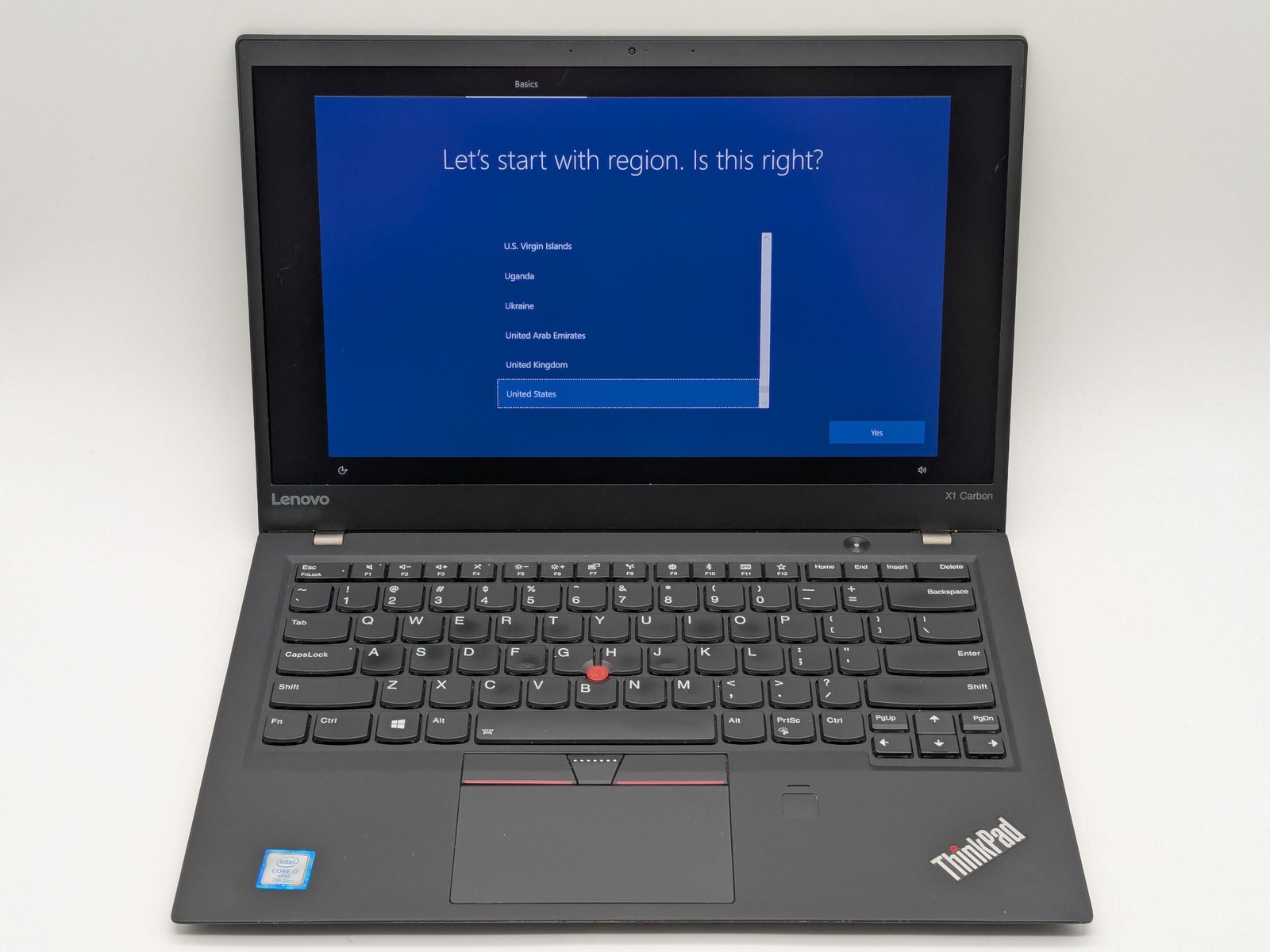 Lenovo ThinkPad X1 Carbon 5th Gen 14″ FHD I7-7600U 512GB SSD 16GB W10P FPR