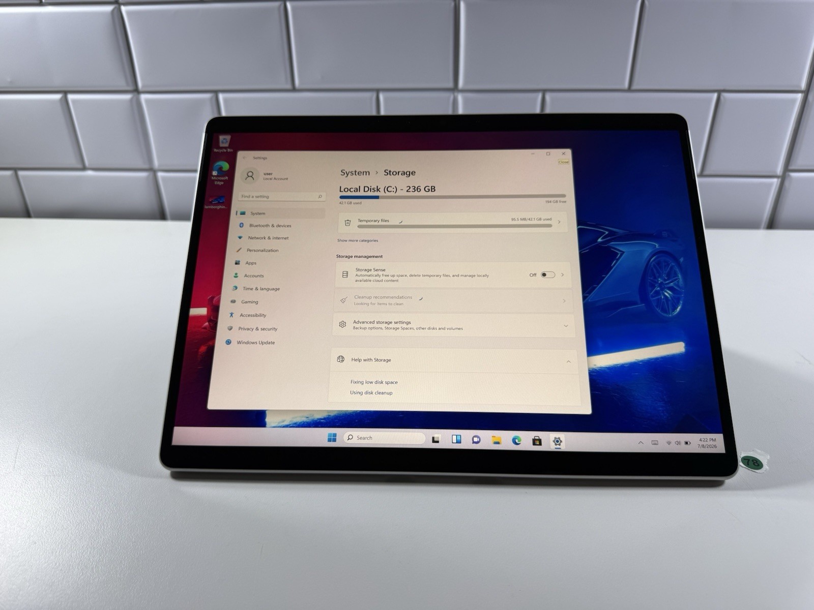 Microsoft Surface Pro 8 (1982) i5-1145G7 – 16GB RAM – 256GB 120Hz – Win 11 Pro