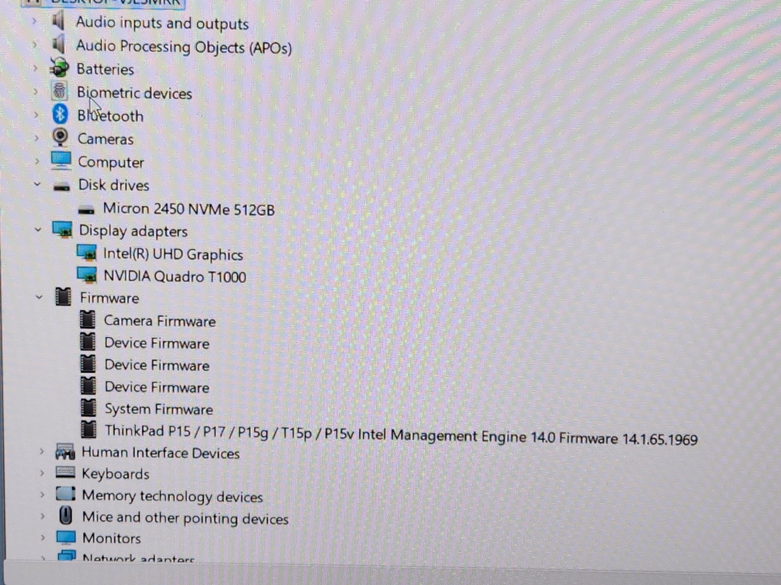 Lenovo ThinkPad P15 Gen 1 15.6 i7-10850H 32GB 512GB SSD Quadro T1000 EXCELLENT ~