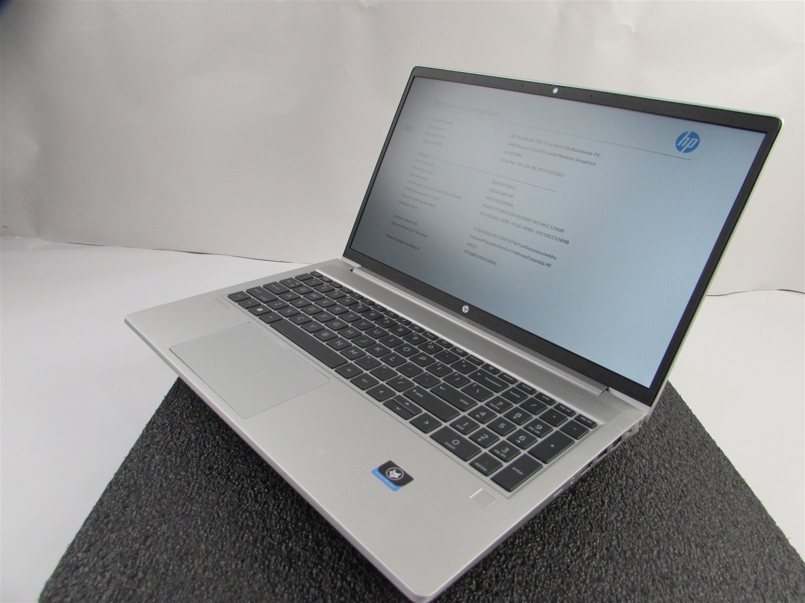 HP PROBOOK 455 (G9) 15.6″ FHD AMD RYZEN 5 5652U 256GB 8GB RAM AMD GPU NO O.S