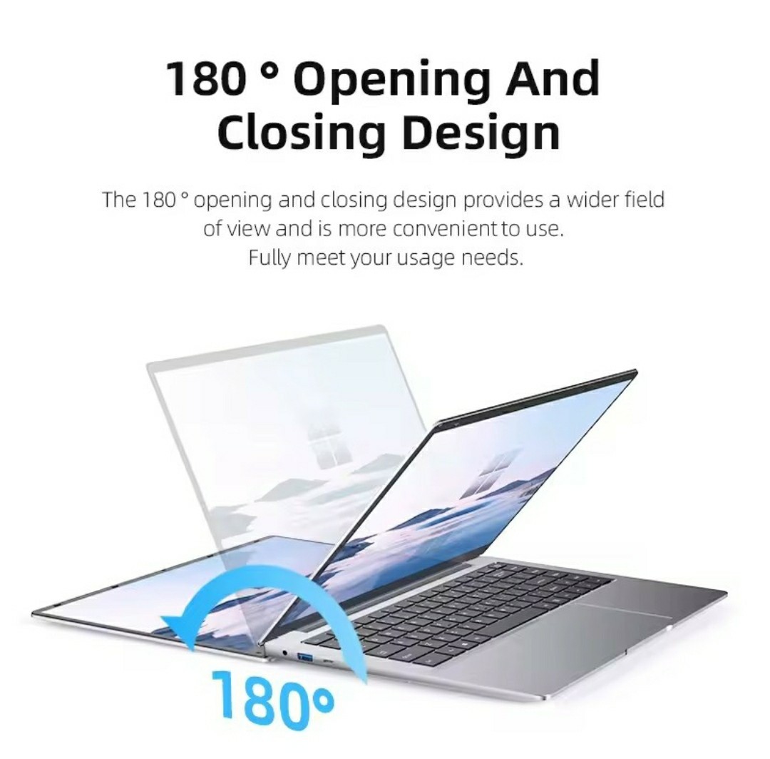 14.1″ Ultra Slim Windows 11 Pro Laptop Computer Intel Atom A3950 12GB Ram 256GB