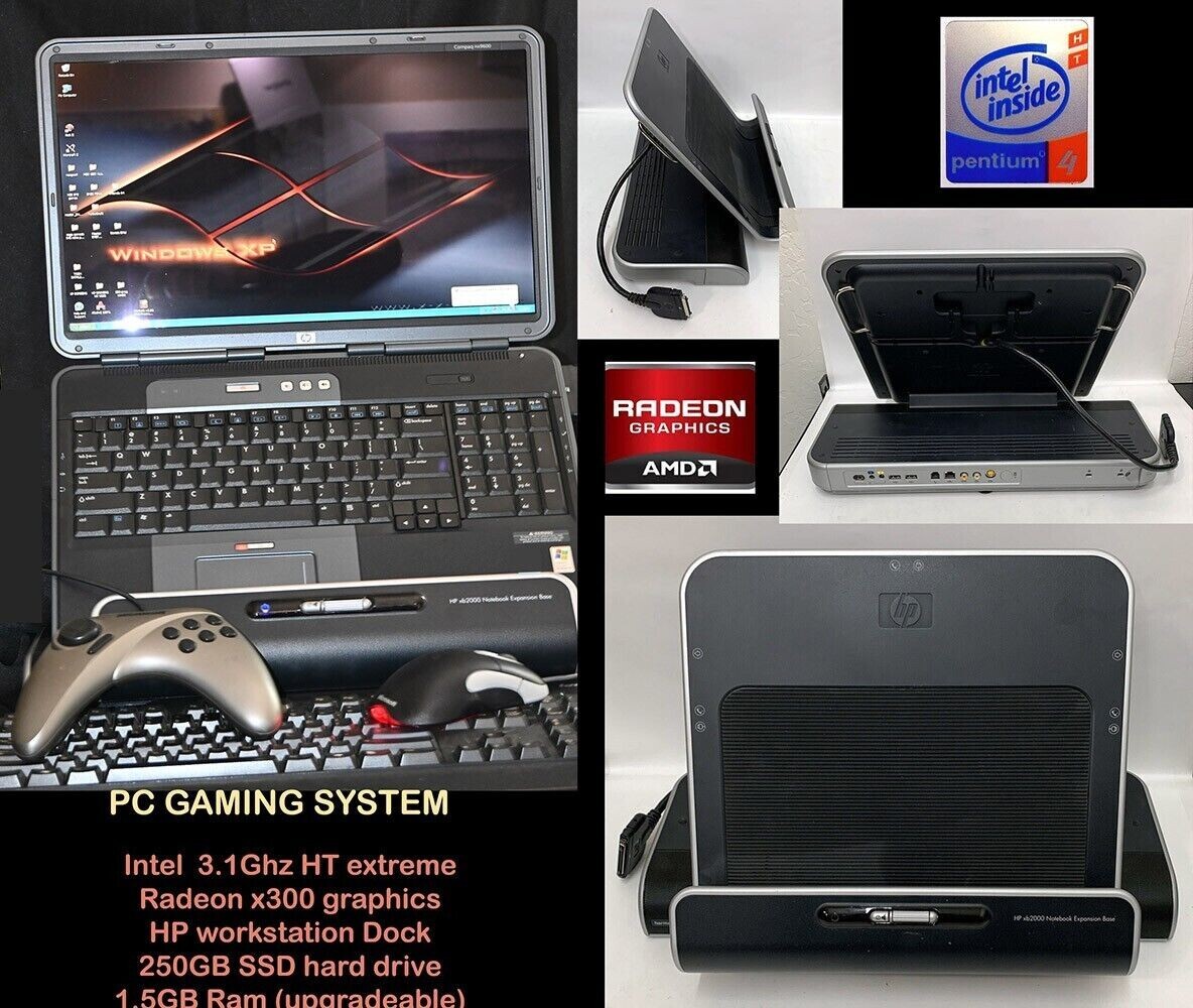 HP P4 3.1Ghz RETRO GAMING Alienware Performance 5×4 FORMAT+ w/ SSD WinXP 98 95