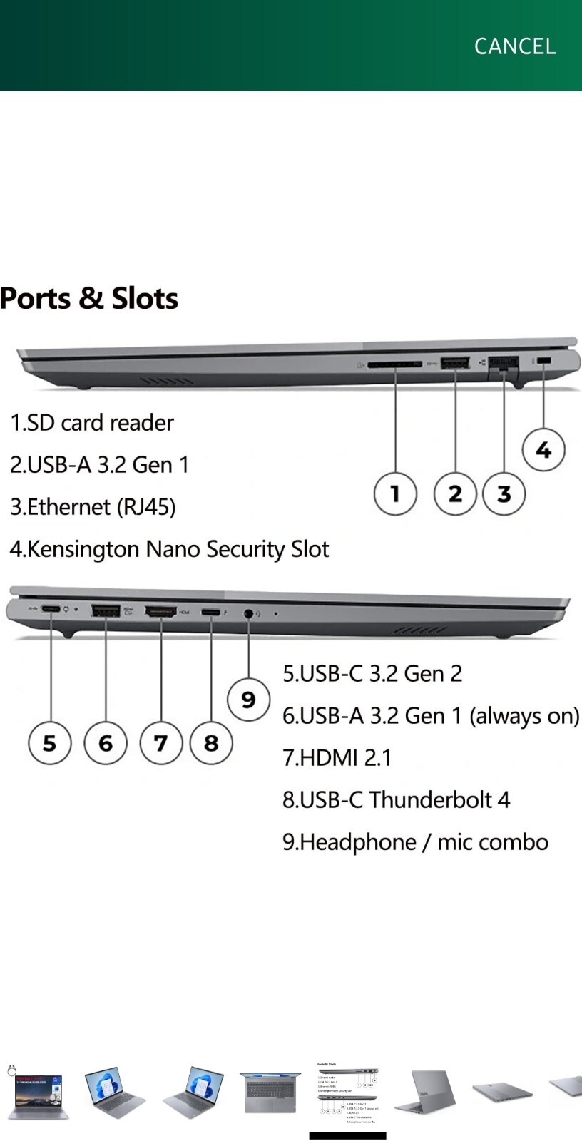 Lenovo ThinkBook 16 G6 16″ FHD+ Laptop Computer, 13th Gen Intel 14-Core i7-13700