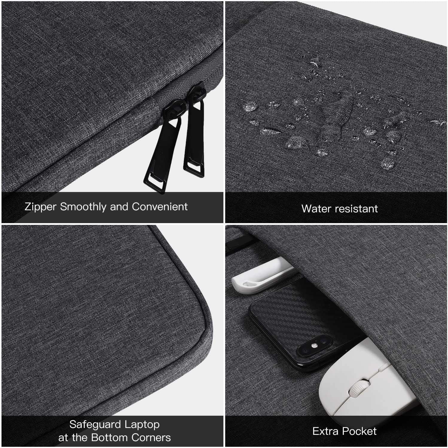16.1 inch Portable Monitor Case Sleeve for KYY MNN Innoview Forhelp ASUS Zenscre