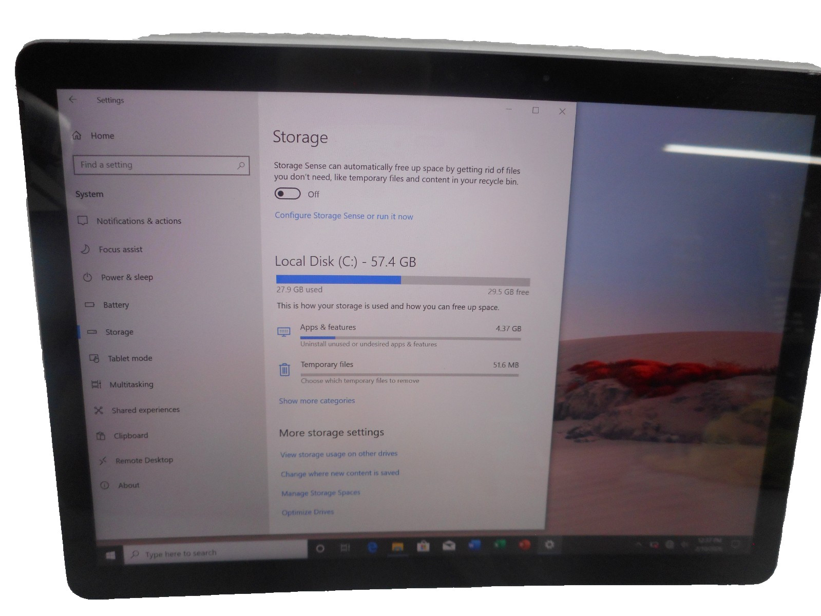 Microsoft Surface Go 2 Tablet 1901 Pentium 4425Y 64GB SSD 4GB DDR3 Silver