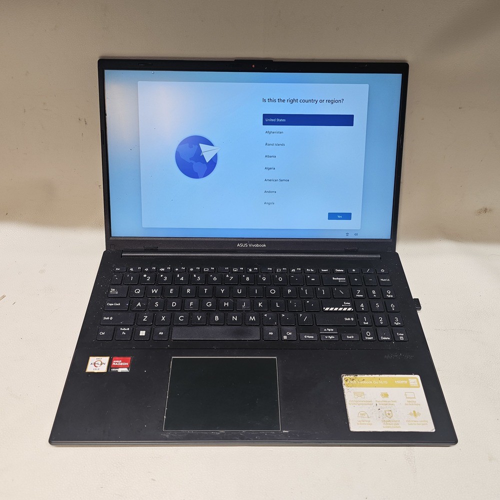 ASUS VIVOBOOK GO 15 E1504F LAPTOP W/119GB SSD, 4GB RAM, AMD ATHLON GOLD 7220U
