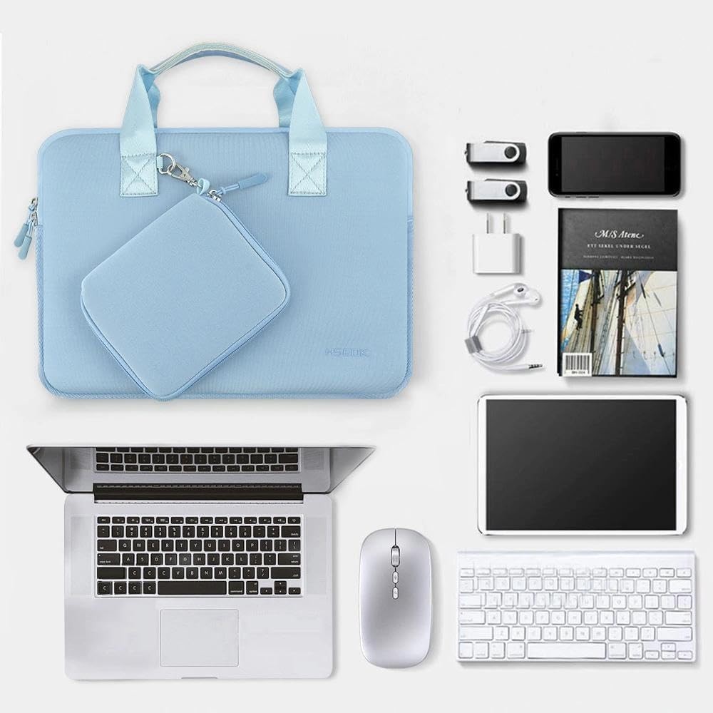 Neoprene Laptop Sleeve 13.3-14 inch Case with Small Pouch for MacBook Pro/Neo 14