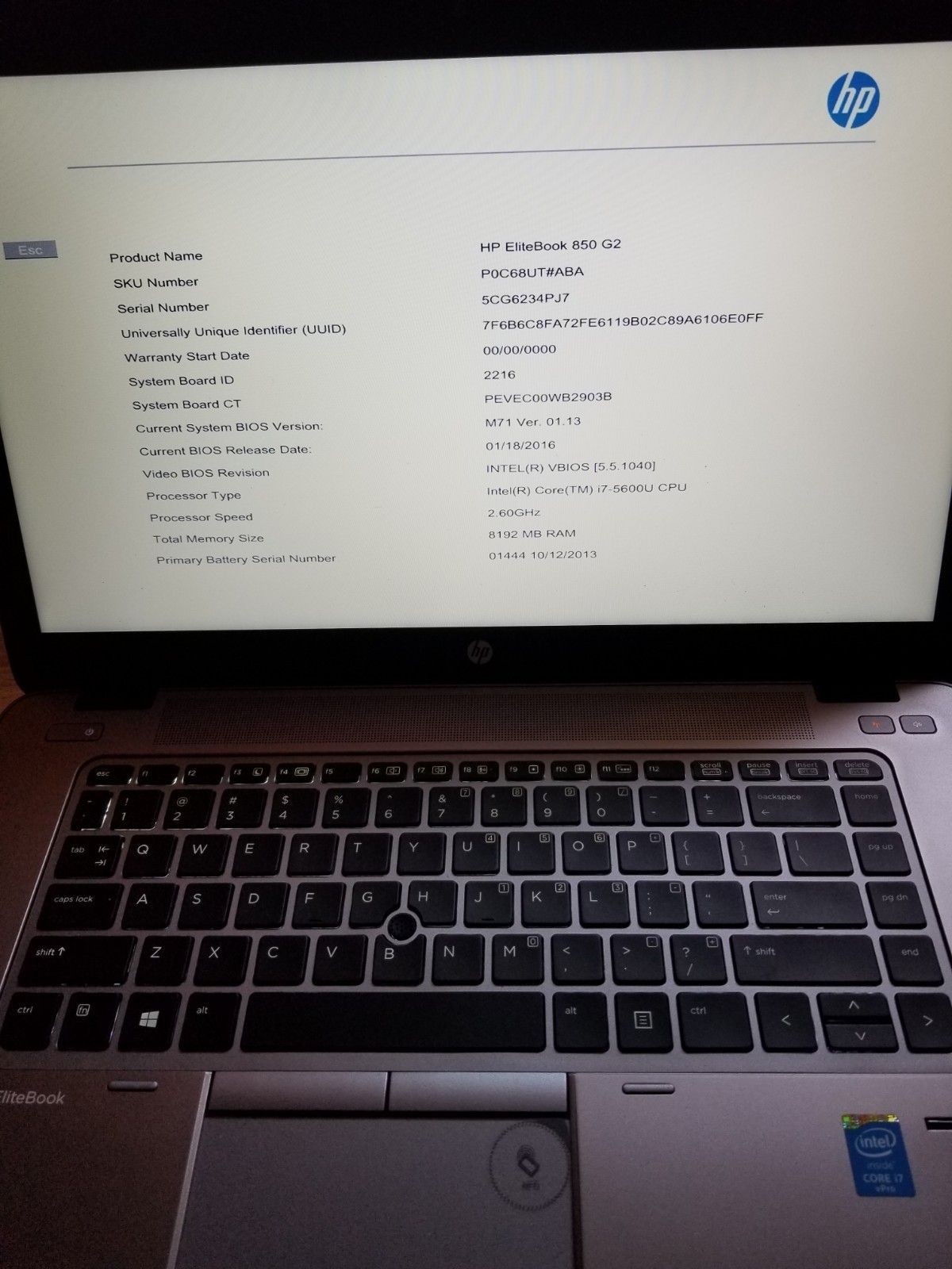 Lot 3 HP EliteBook 850 G2 i7-5600U 8GB RAM 128GB SSD 15.6″ NO AC|OS|Batt *READ*