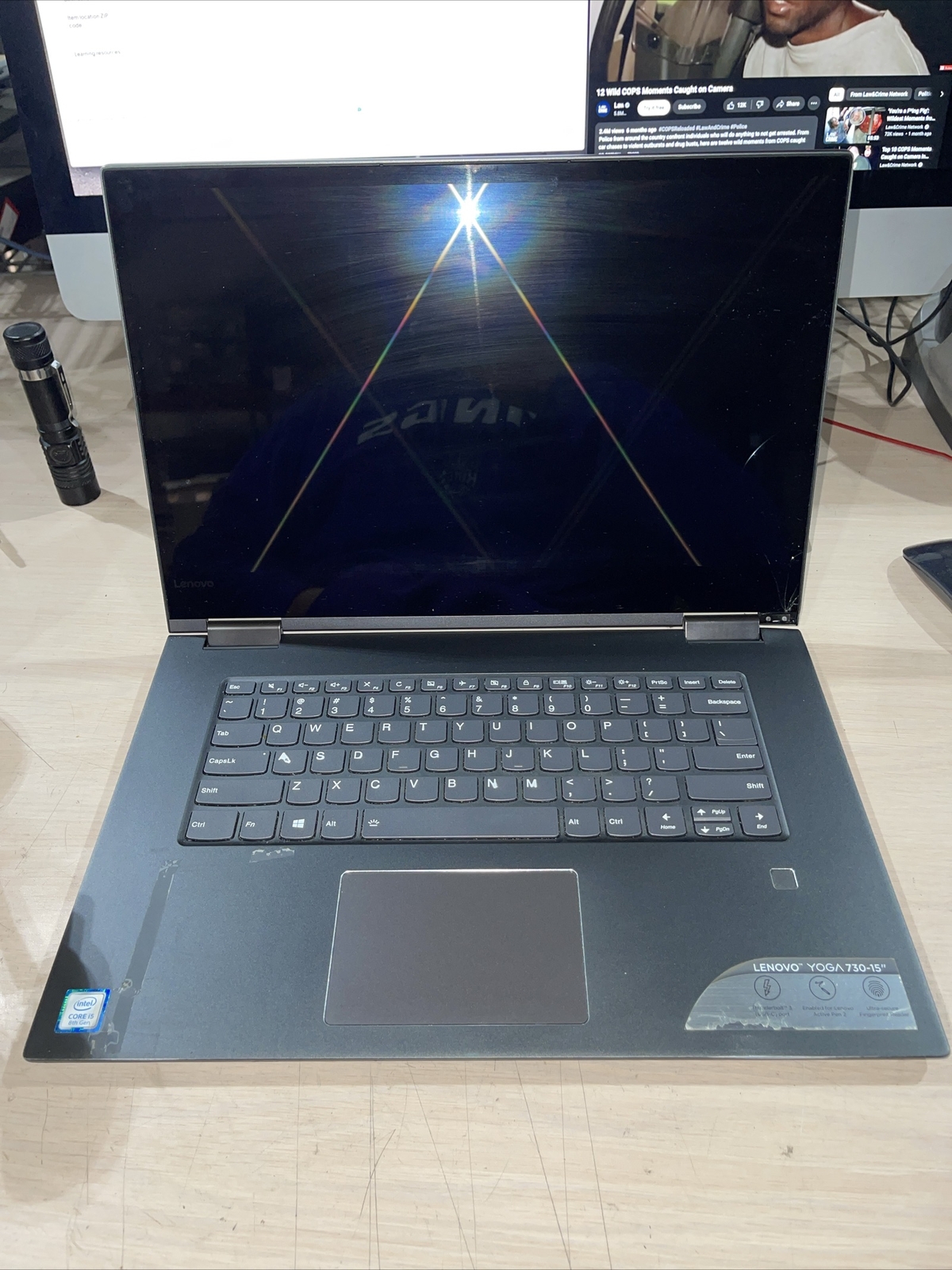 Lenova Yoga 730 15IKB i5-8250U 1.60GHZ 16GB RAM NO NHD