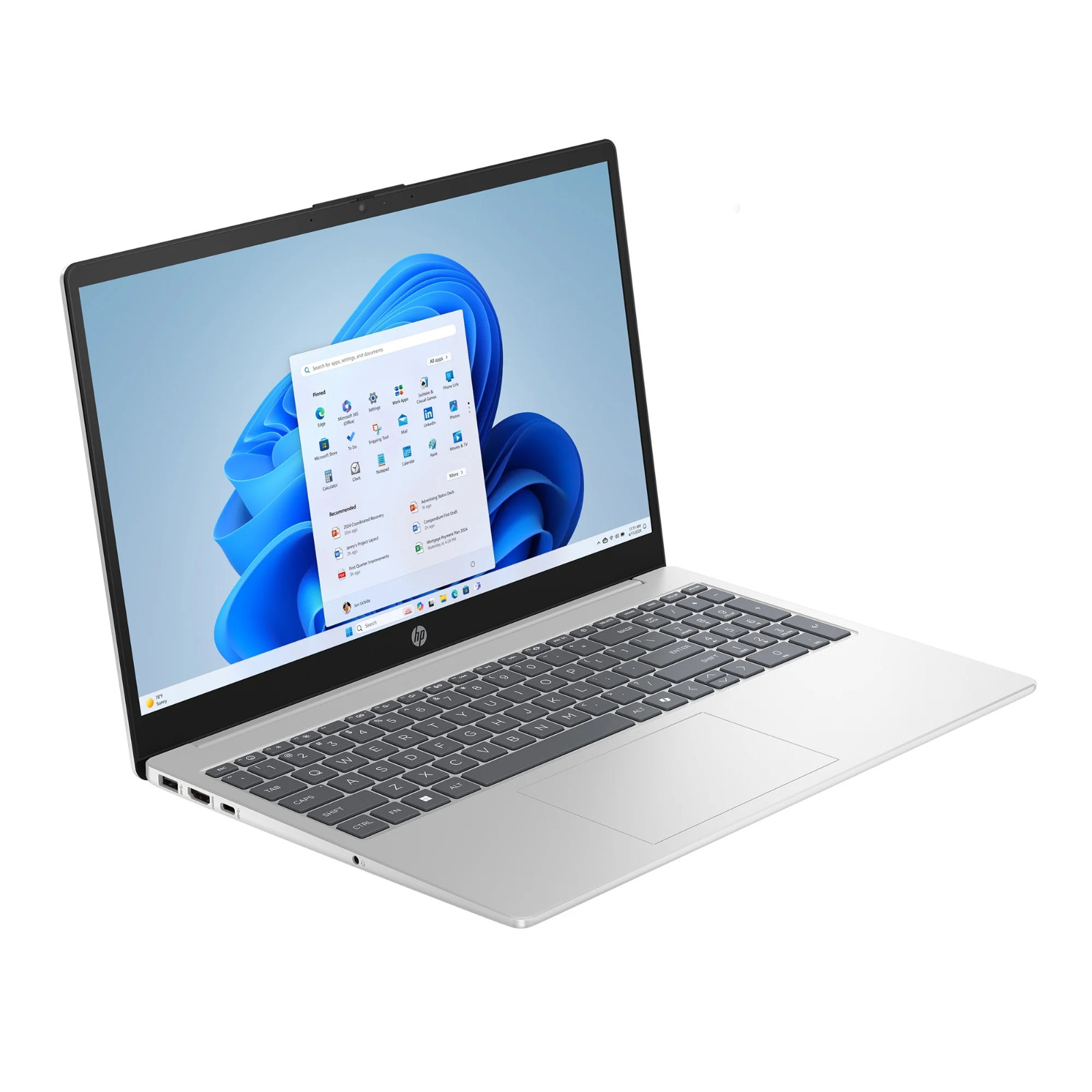 2026 HP 15 Laptop AMD Ryzen 7 7730U 12GB RAM & 256GB SSD Office 2024 Touchscreen
