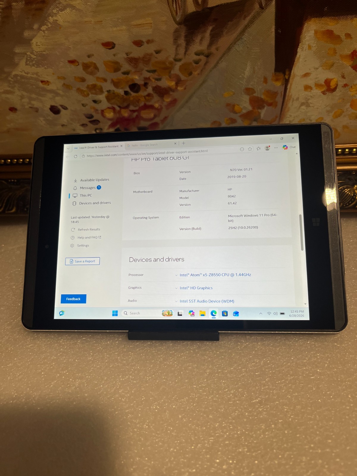 HP 608 G1 Pro tablet Windows 11 PRO -24WH