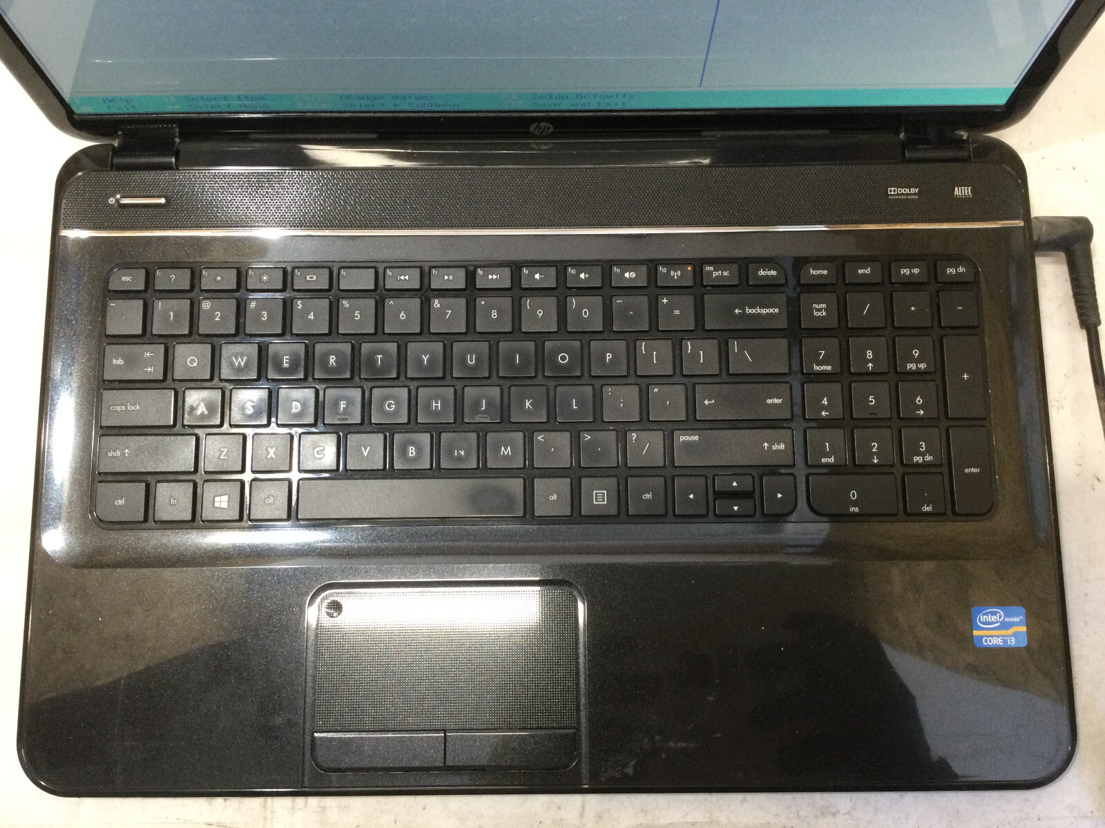 HP PAVILION G7 – BOOTS TO BIOS – INTEL I3 2370M – 8GB RAM – READ DESCRIPTION -BB