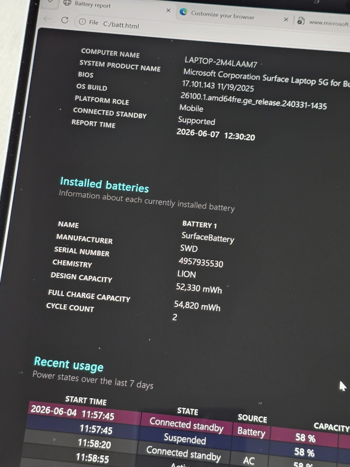 Microsoft Surface Laptop 5G 13.8″ 2K 120 Hz Touch Core Ultra 5 236V – 16GB 256GB
