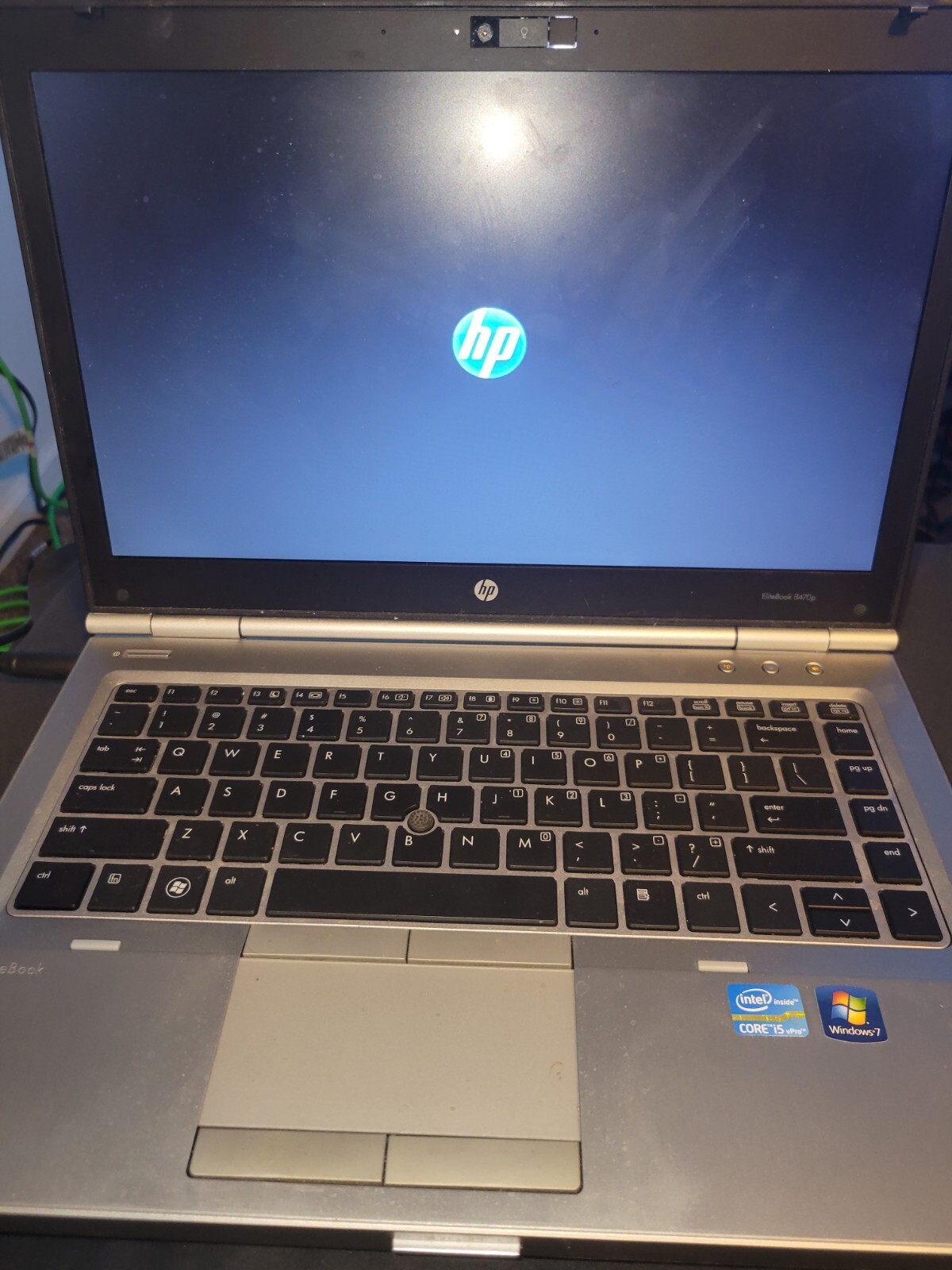 8470p HP Elitebook Laptop computer windows 7 W/Out Battery or Charger
