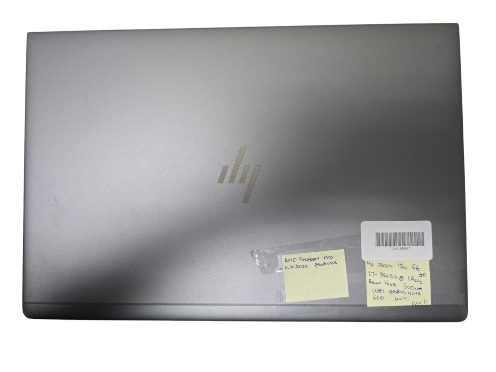 HP Zbook 15U G6 i7-8665U@1.9GHz 16GB Ram 500GB NVMe Win 11 Tested HP WX 3100